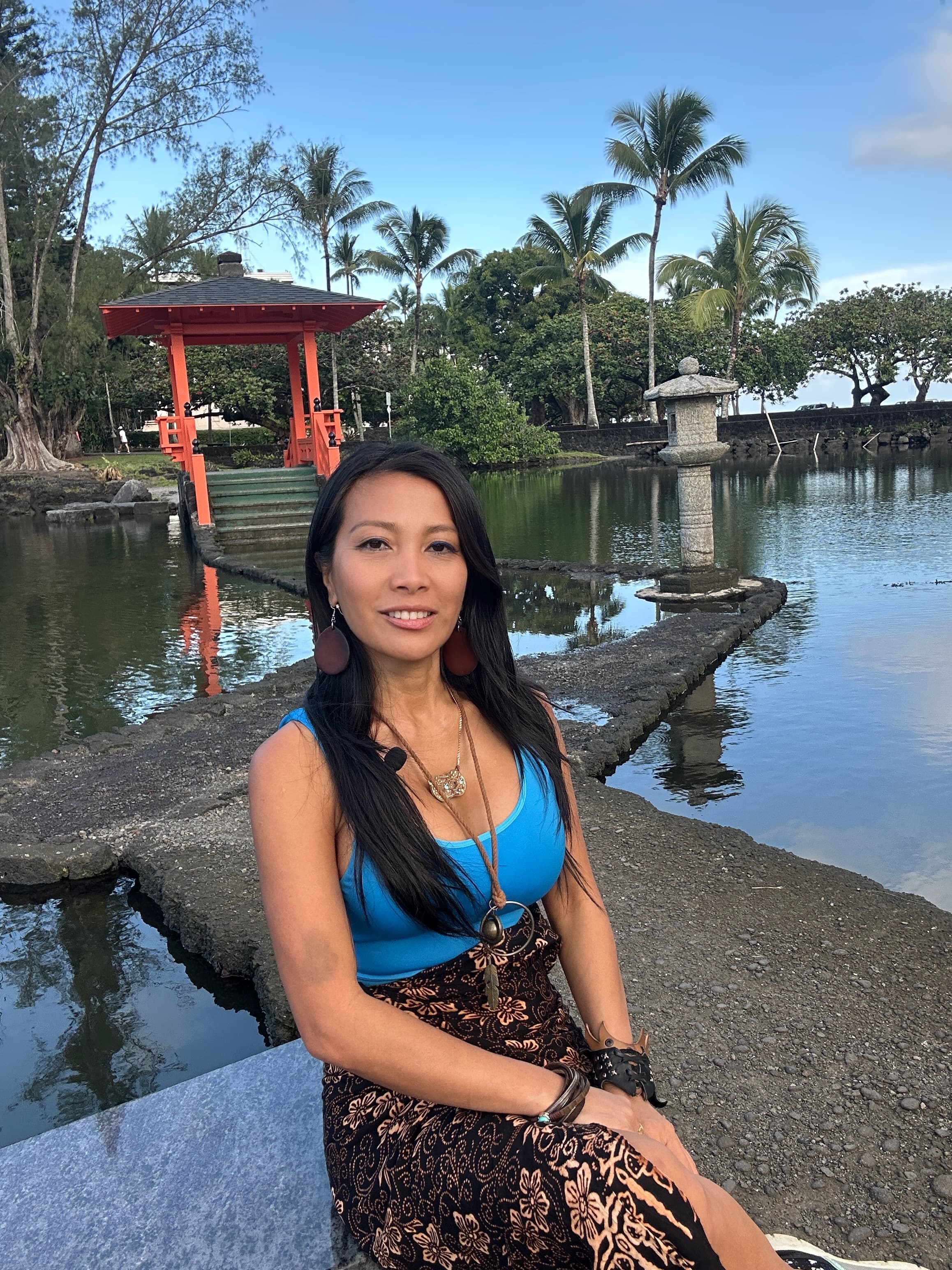 Master Kwasha in a tropical garden